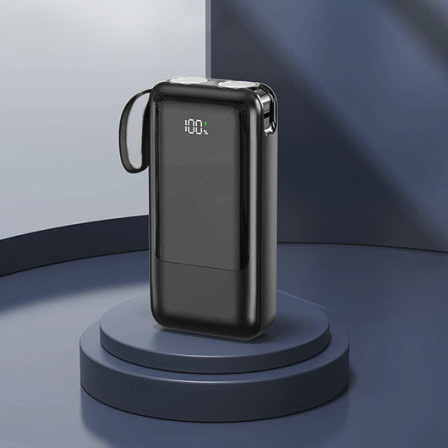 Зарядний пристрій GELIOS на 20000 mAh зі швидкою зарядкою, лихтариком та ріменцем