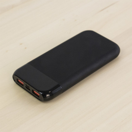 Зарядний пристрій TURKS на 10000Mah, 37W з бездротовою зарядкою 15W та підсвідкою лого білого кольору