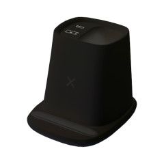 Підставка для ручок та телефону REJA з бездротовою зарядкою 5W та зарядний кабель з Type C, пластик