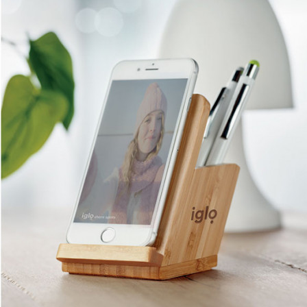 BAICOI, Еко-підставка для олівців із функцією швидкої зарядки, 7,7x7,7x11,5 см