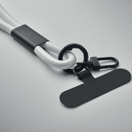 COCHARGE, Еко-ремінець 2-в-1 з кабелем USB-C до USB-C (60 W) та карабіном для ключів, 120 см