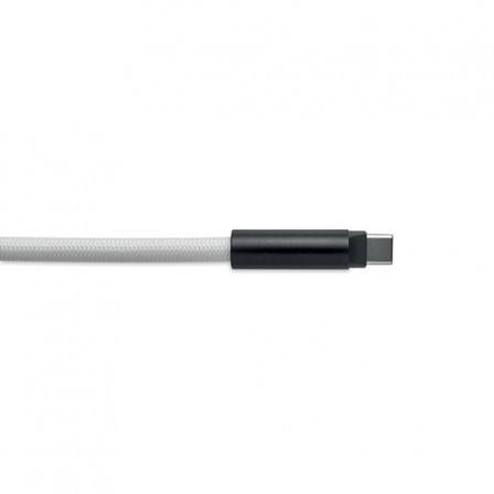 COCHARGE, Еко-ремінець 2-в-1 з кабелем USB-C до USB-C (60 W) та карабіном для ключів, 120 см