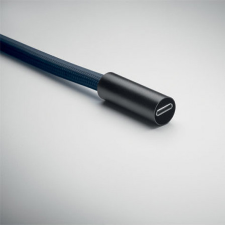 COCHARGE, Еко-ремінець 2-в-1 з кабелем USB-C до USB-C (60 W) та карабіном для ключів, 120 см