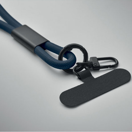 COCHARGE, Еко-ремінець 2-в-1 з кабелем USB-C до USB-C (60 W) та карабіном для ключів, 120 см
