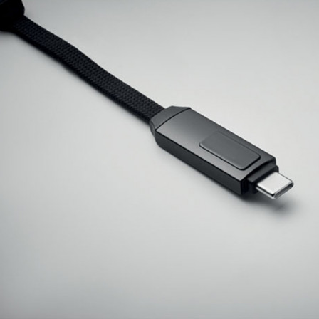 KEYSTO, Брелок з кабелем для зарядки і передачі даних потужністю 60W, 16 см