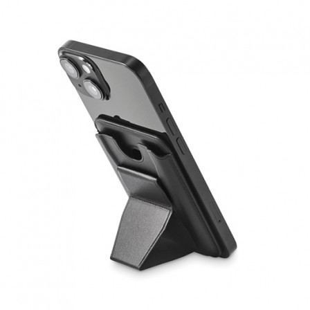 LEAMAG, Картхолдер-підставка з MagSafe, екошкіра, 6,5x9,5x1 см під нанесення зображення