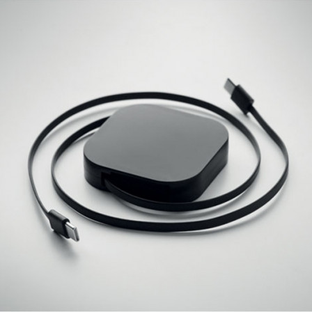 LINEA 100, Кабель-рулетка для швидкого заряджання (100 W/ PD), 6,4x6,4x1,4 см