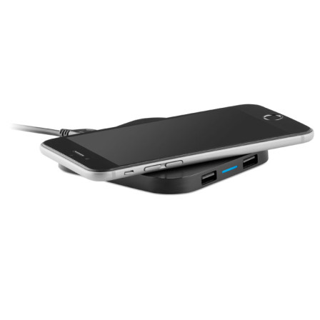 Зарядний пристрій бездротовий UNIPAD W2 USB, 9x9x0,9 см під нанесення зображення