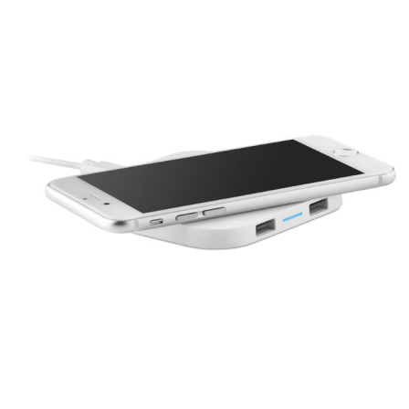Зарядний пристрій бездротовий UNIPAD W2 USB, 9x9x0,9 см під нанесення зображення
