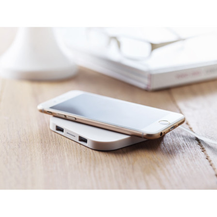 Зарядний пристрій бездротовий UNIPAD W2 USB, 9x9x0,9 см під нанесення зображення