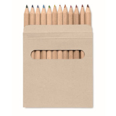 Набір з 12 бежевих олівців ARCOLOR, 9x9x0,8 см