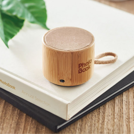 COOL, Бездротова колонка 5.3 у корпусі з ABS та тканини, Ø7,1x5,4 см