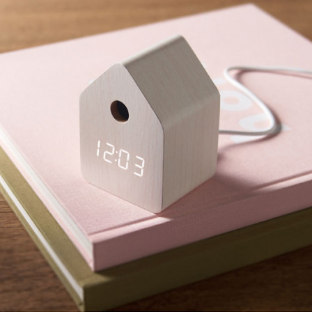 CUCKOO, Годинник-зозуля настільний з LED-дисплеєм в сучасному стилі, 7,3x6,7x9,9 см