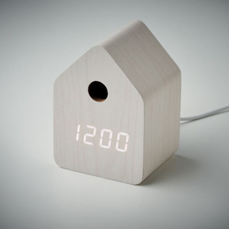 CUCKOO, Годинник-зозуля настільний з LED-дисплеєм в сучасному стилі, 7,3x6,7x9,9 см