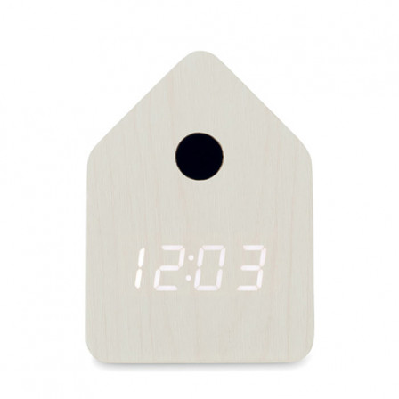 CUCKOO, Годинник-зозуля настільний з LED-дисплеєм в сучасному стилі, 7,3x6,7x9,9 см