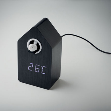 CUCKOO BIRD, Годинник-зозуля настільний з LED-дисплеєм в сучасному стилі, 9x6,7x15,8 см