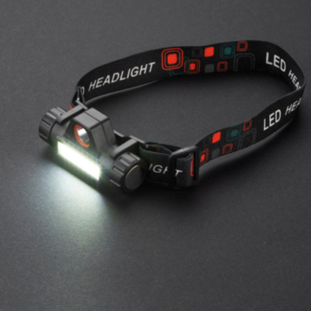 Ліхтарик WORK24 акумуляторний налобний, LED+USB+Rechargable під нанесення зображення