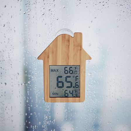 HISA, Метеостанція цифрова у вигляді Будиночка на присосці, 9x6,7x15,8 см