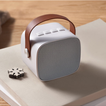 KARASETA, Бездротова колонка з ABS-пластику з металевою сіткою, 8x6,5x7,5 см