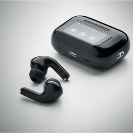 SILENCIO, Бездротові стереонавушники-вкладиші True Wireless Stereo (TWS) 5.0 з ABS-пластику (3 mAh ) з ANC/ENC та мікрофоном, 6x4,7x0,22 см