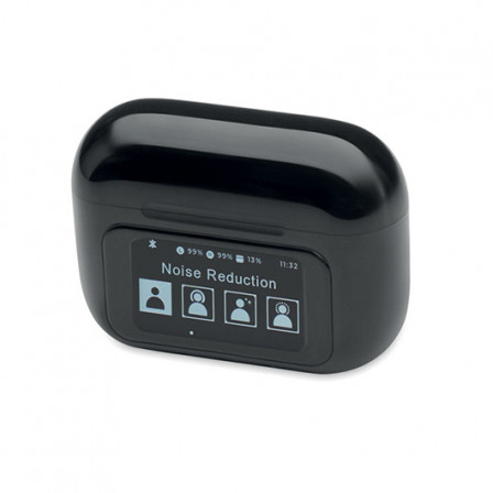 SILENCIO, Бездротові стереонавушники-вкладиші True Wireless Stereo (TWS) 5.0 з ABS-пластику (3 mAh ) з ANC/ENC та мікрофоном, 6x4,7x0,22 см