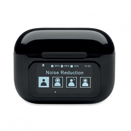SILENCIO, Бездротові стереонавушники-вкладиші True Wireless Stereo (TWS) 5.0 з ABS-пластику (3 mAh ) з ANC/ENC та мікрофоном, 6x4,7x0,22 см