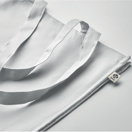 BENTE COLOUR, Бавовняна Еко-сумка з переробленої сировини з довгими ручками, 38x9x42 cм, 220 г/м²