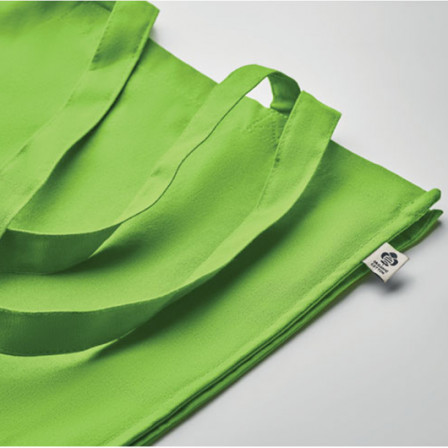 BENTE COLOUR, Бавовняна Еко-сумка з переробленої сировини з довгими ручками, 38x9x42 cм, 220 г/м²