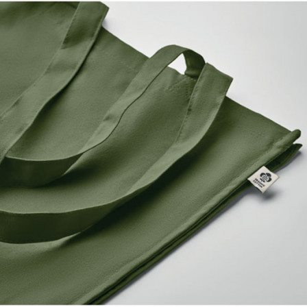 BENTE COLOUR, Бавовняна Еко-сумка з переробленої сировини з довгими ручками, 38x9x42 cм, 220 г/м²