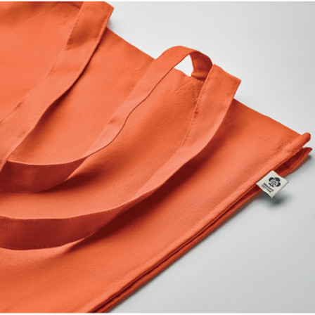 BENTE COLOUR, Бавовняна Еко-сумка з переробленої сировини з довгими ручками, 38x9x42 cм, 220 г/м²