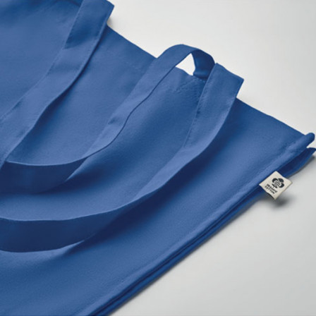 BENTE COLOUR, Бавовняна Еко-сумка з переробленої сировини з довгими ручками, 38x9x42 cм, 220 г/м²