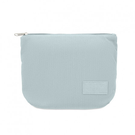 CORDY T, Косметичка вельветова з підкладкою на блискавці, 220 гр/м², розмір 21,5x5x15 см