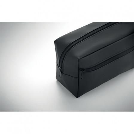 DOPPKIT, Косметичка RPET 600D з PU-покриттям та передньою кишенею, 21x13x9 см