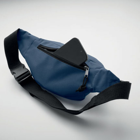 HIPLA, Сумка-бананка з матеріалу 600D RPET, 24x12x6 см під нанесення зображення