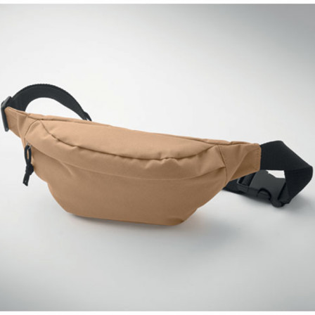 HIPLA, Сумка-бананка з матеріалу 600D RPET, 24x12x6 см під нанесення зображення