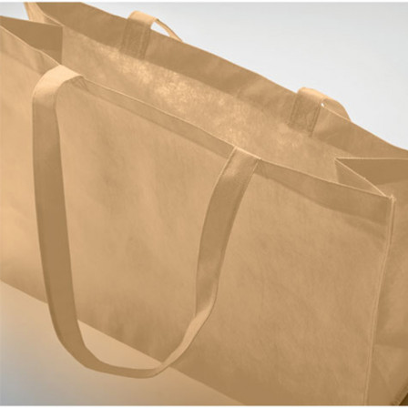 KAIMONO, Сумка містка з нетканого RPET з боковими складками та довгими ручками, 80 гр/м², 45x16x32 см