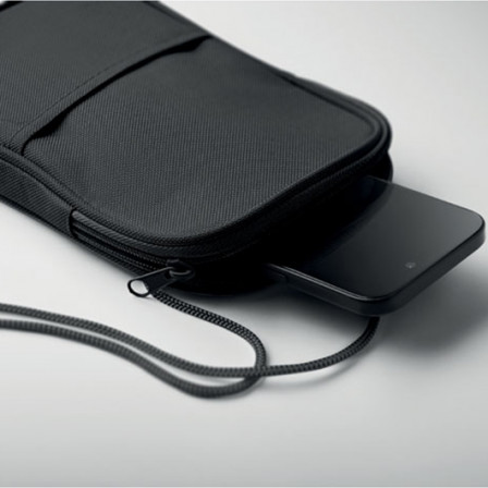 KOROVIN POUCH, Сумка-саше дорожна з RPET для документів та смартфона, 12,5x2x20 см