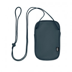 KOROVIN POUCH, Дорожній гаманець-органайзер із RPET 600D на шнурку, 12,5x2x20 см