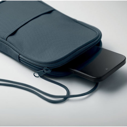 KOROVIN POUCH, Сумка-саше дорожна з RPET для документів та смартфона, 12,5x2x20 см