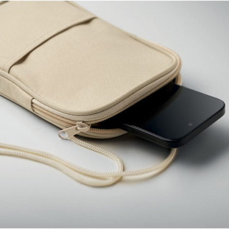 KOROVIN POUCH, Сумка-саше дорожна з RPET для документів та смартфона, 12,5x2x20 см