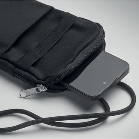 MOBIBOLSA, Сумка-кросбоді для смартфона з переробленої бавовни (280 г/м²), 12x19 см