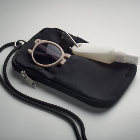 MOBIBOLSA, Сумка-кросбоді для смартфона з переробленої бавовни (280 г/м²), 12x19 см