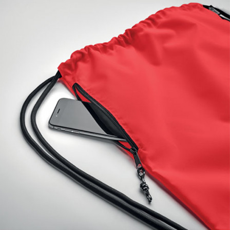 NIGHT, Місткий еко-рюкзак на затяжках із бічною кишенею на блискавці, 40х48 см