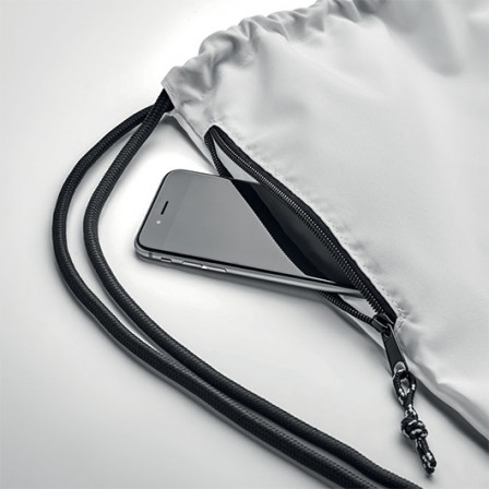 NIGHT, Місткий еко-рюкзак на затяжках із бічною кишенею на блискавці, 40х48 см