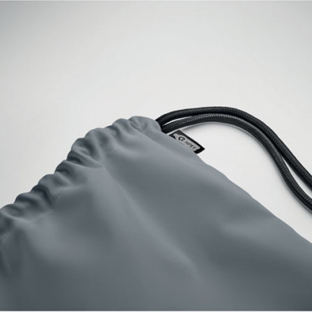 NIGHT, Місткий еко-рюкзак на затяжках із бічною кишенею на блискавці, 40х48 см