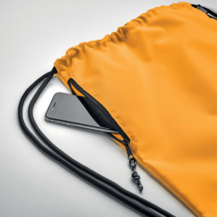 NIGHT, Місткий еко-рюкзак на затяжках із бічною кишенею на блискавці, 40х48 см