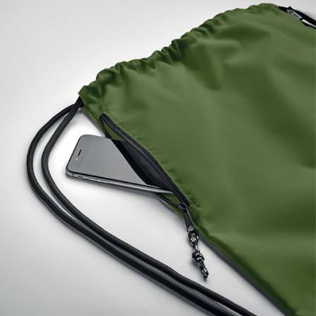 NIGHT, Місткий еко-рюкзак на затяжках із бічною кишенею на блискавці, 40х48 см