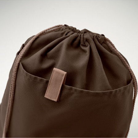 PANDA BAG, Сумка-мішок зі шнурком з переробленої бавовни, розмір 38х42 см