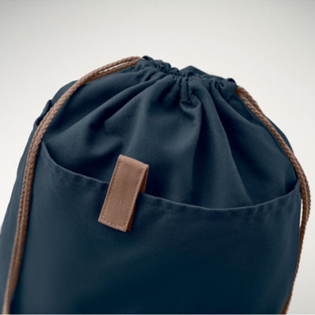 PANDA BAG, Сумка-мішок зі шнурком з переробленої бавовни, розмір 38х42 см