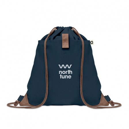 PANDA BAG, Сумка-мішок зі шнурком з переробленої бавовни, розмір 38х42 см